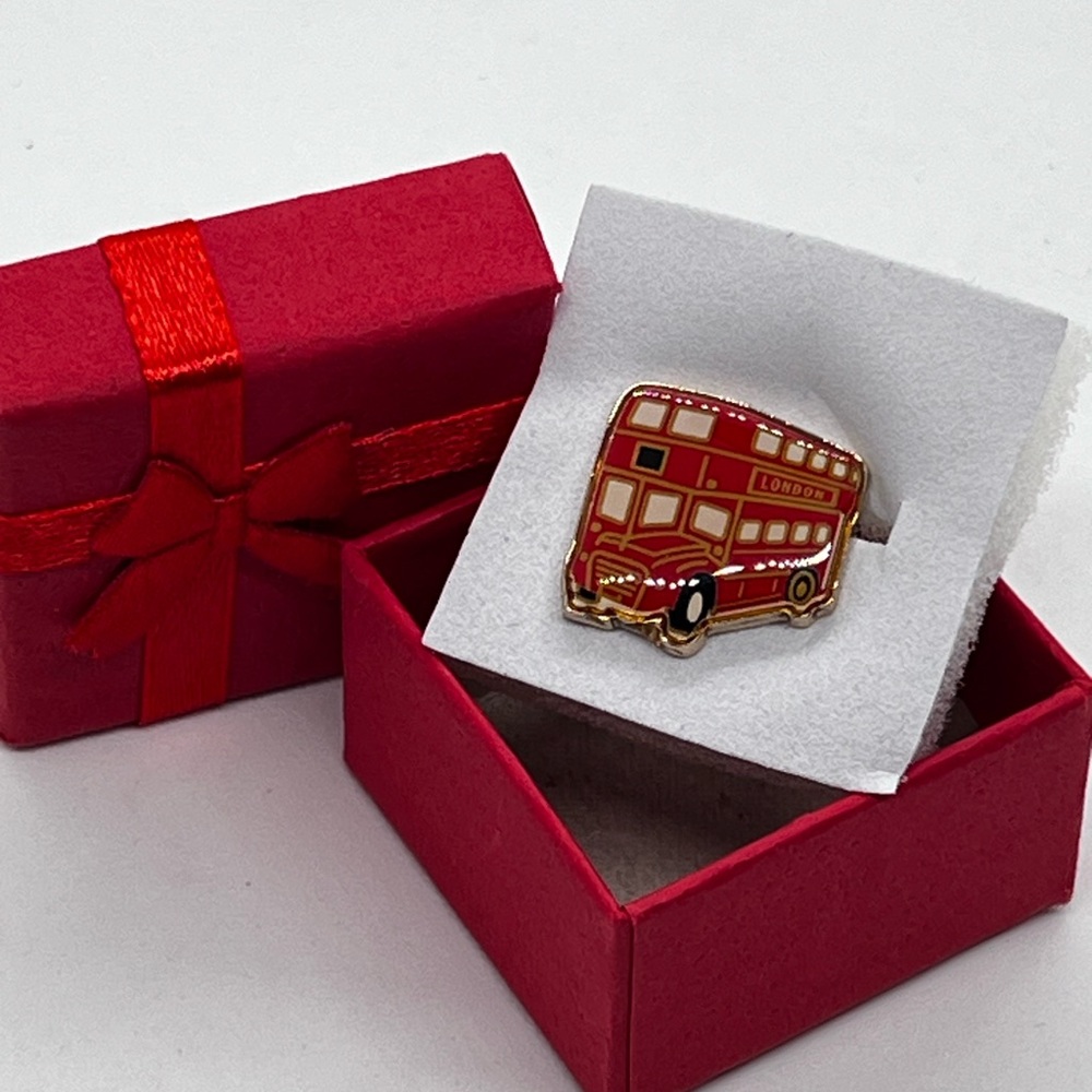 Burberry Limited Edition London Double Decker Bus Collectible Pin Brooch | Rare